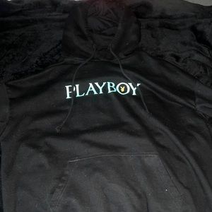 Black playboy hoodie